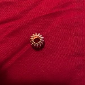 Pandora open work beaded charm rose gold